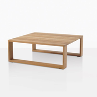 Table basse Nakula en teck massif, style moderne et minimaliste, pour la maison et l'hôtel, durable, écologique, meubles de jardin d'extérieur