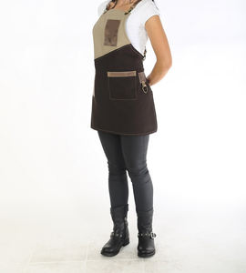 Delantal de barra Elegante cuero de calidad premium y 100% algodón con bolsillos de accesorios - Product Image 6