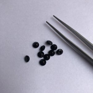 3mm Spinelle Noir Naturel à Facettes Rondes Pierres Semi Précieuses Lâches Grossiste en vrac Semi Précieux Nouveau Dernière Qualité AAA - Product Image 1