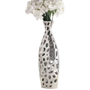 Pot décoratif de table en fer de luxe Vase à fleur en aluminium en métal de haute qualité pour la maison Pot de fleur décoratif de Table d'appoint - Product Image 4