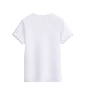 T-shirt en coton pour homme grande taille, logo personnalisé, manches courtes, col rond, tee-shirt décontracté, streetwear - Product Image 3
