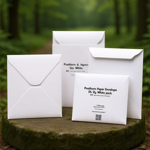 Sobres de Papel Posthorn Tamaño DL 80g Blancos Paquete de 1000 - Product Image 3