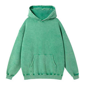 Sweat à capuche surdimensionné en éponge française de meilleure qualité 420 GSM 100% coton OEM accepte Logo personnalisé lavé à l'acide Style Vintage polaire d'hiver - Product Image 1