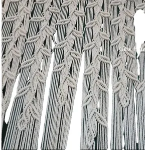 ม่านหน้าต่าง macrame พร้อมที่แขวนต้นไม้ม่านประตู | ฉากหลังแต่งงานขนาดใหญ่แขวนผนังพรมแขวนผนัง - Product Image 1