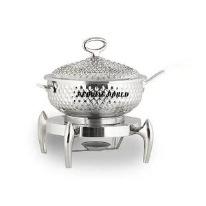 Plat de chauffe-plats en acier à dessus de rouleau plat de nourriture de concepteur fait à la main de qualité supérieure brillant poli vente chaude nouveauté réchauffeur de nourriture - Product Image 2