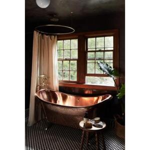 Bañera de cobre independiente económica con diseños hechos a mano, que ofrece elegancia atemporal a un precio asequible - Product Image 6
