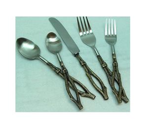 Cadeaux de mariage ensemble de couverts en argent meilleure qualité en acier inoxydable ensemble de couverts outils de cuisine ménage couverts ensemble de couverts - Product Image 1