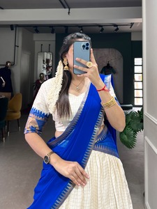 Fantaisie Tendance Belle Lehenga Choli Poly Coton (Paithani) Tissage Zari Travail Avec Blouse Fabricant De Surat Pour Le Travail - Product Image 6