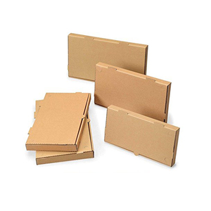 กล่องพิซซ่าขนมปังแบนกระดาษคราฟท์ธรรมดาขนาด14x7x1.5กล่องกระดาษรีไซเคิลหนาพกพาออกแบบโลโก้ได้ตามต้องการ - Product Image 2