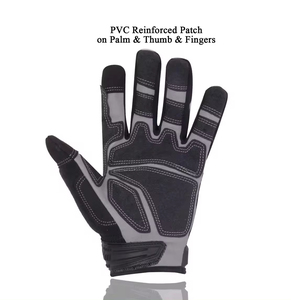 Wholesale Customizable Heavy Duty Impact Mechanic Gloves High Quality Goatskin Leather with Nitrile OEM Available - Product Image 3