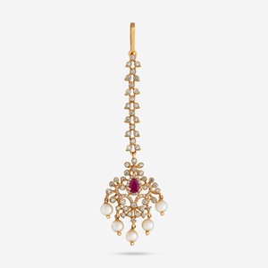 เครื่องประดับอินเดียแบบดั้งเดิม ซิร์คอน ติกก้า คอลเลคชั่นวัฒนธรรม - Product Image 1
