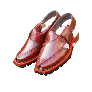 Nuevo estilo de la mejor calidad para hombre Peshawari Chappal Forrado de cuero para hombre Peshawari Kheri Chappal Premium Correa ajustable - Product Image 4