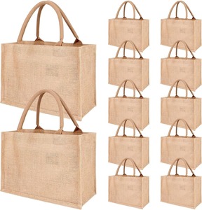 ถุงผ้าปอกระเจาผ้าใบธรรมชาติดีไซน์รูปหัวใจพร้อมที่จับสีดำเหมาะสำหรับการซื้อของชำใช้ถุงผ้ากระสอบที่ทนทานและหรูหราคุณภาพสูง - Product Image 6