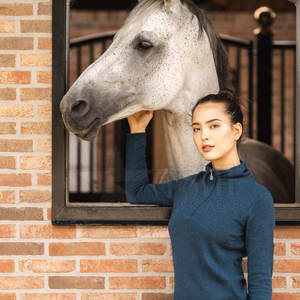 Sweatshirts à manches longues et demi-fermeture éclair tenues d'automne vêtements avec poche - Product Image 3