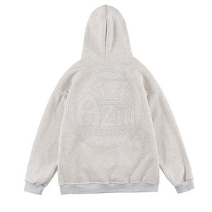 เสื้อมีฮู้ดผ้าคอตตอนมีฮู้ดปักลายสำหรับผู้ชายเสื้อผ้าแนวสตรีทมีฮู้ดออกแบบได้ตามต้องการ - Product Image 2