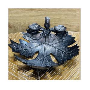 Bol à feuilles en aluminium Bol à salade plaqué or pour hôtels, maison et cuisine Bol à vaisselle décoratif en métal pour collations et biscuits - Product Image 6