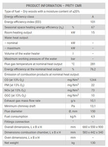 100% Engagement qualité 15 kW Sortie de chauffage de la pièce Cheminée à bois pour villas hôtels Utilisation intérieure à prix réduit - Product Image 2