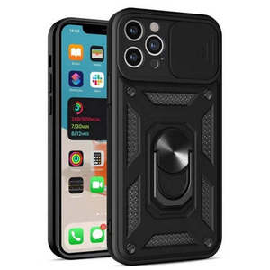 Supporto Magnetico Robusto con Anello e Copertura Scorrevole per Fotocamera per iPhone 16 Pro 6.3 - Product Image 1