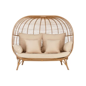 Canapé de jardin en rotin rond en osier mobilier d'extérieur pour patio jardin hôtel villa utilisation directe d'Indonésie - Product Image 1