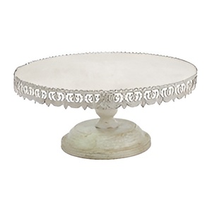 Soporte de exhibición de pastel de Metal de diseño más fino de Venta caliente hecho a mano nuevo acabado brillante soporte de pastel redondo decorativo de Metal con cuentas de cristal - Product Image 6