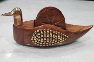 El posavasos americano hecho a mano más vendido, Juego de 4 posavasos únicos de madera y resina, decoración de mesa estándar india clásica - Product Image 5