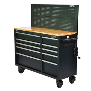 Armoire à outils 132cm 10 tiroirs armoire de rangement d'outils pour mécanicien Garage industrie entrepôt acier inoxydable OEM Support atelier - Product Image 5