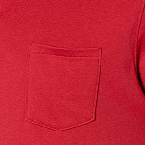 Vêtements pour hommes Polos à manches courtes Polo respirant de haute qualité en coton de couleur rouge à col haut Street Wear T-shirts pour hommes - Product Image 4
