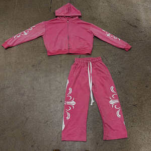 Chándal de Forro Polar 100% Algodón Personalizado al por Mayor para Hombre, Lavado Ácido, Talla Grande, Algodón Grueso, Básico Personalizado - Product Image 4