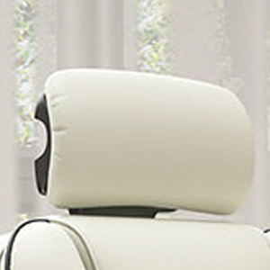 Chaise <span class=keywords><strong>de</strong></span> <span class=keywords><strong>bureau</strong></span> <span class=keywords><strong>de</strong></span> direction moderne <span class=keywords><strong>de</strong></span> luxe <span class=keywords><strong>de</strong></span> haute qualité à dossier haut, pivotante, ergonomique, avec appui-tête réglable et soutien lombaire, blanche - Product Image 2