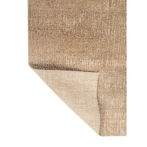 Tapis en laine et soie noué à la main Entropy Gold AKWS-13036, couleur unie, design puzzle rectangulaire pour la maison, salon, couloir, chambre - Product Image 5