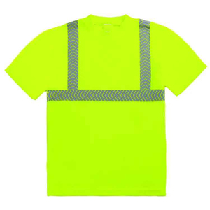 T-shirt de sécurité personnalisé haute visibilité 100% polyester réfléchissant imperméable à manches courtes chemise de travail chemise de sécurité personnalisée hommes - Product Image 1
