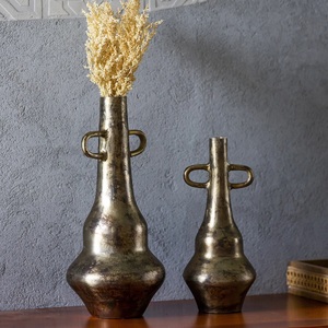 Vase à fleur d'orme en aluminium fait main de qualité supérieure en métal pour la maison, hôtel ou restaurant, pot et jardinière de décoration - Product Image 2