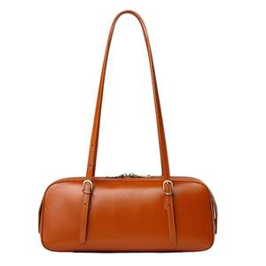 Sac à main en cuir véritable suédé noir, moderne, doux, durable, léger, avec fermeture éclair, sac à main décontracté, sac à bandoulière, sac minimaliste, utilisation quotidienne - Product Image 3