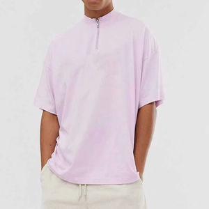 T-shirt oversize tendance à manches courtes, patchwork, color block, pour homme - Product Image 2