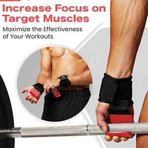 Ganchos de Neopreno para Levantamiento de Pesas de Primera Calidad Hechos en Pakistán - Ligeros y Ecológicos Antideslizantes para Hombre - Product Image 5