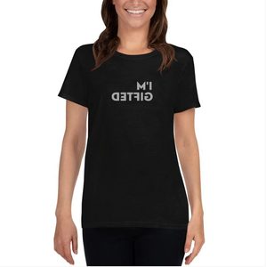 Camisetas ajustadas de cuello redondo con estampado personalizado para mujer, camiseta supersuave de mezcla de poliéster 60 algodón 40 de alta calidad - Product Image 5