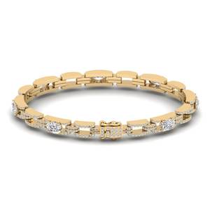 REYES Nuevo Brazalete de Tenis de Plata de Ley 925 con Moissanita de Corte Ovalado de 7.2 Quilates para Mujer, Regalo Perfecto para Aniversario - Product Image 5
