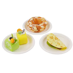 Assiette de 7 "100% fibres à base de plantes sans Pfas assiettes jetables sans danger pour les aliments sans toxine disponibles différentes tailles pour - Product Image 4