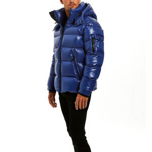 Invierno cálido de gran tamaño de lona con cuello levantado con capucha sombrero extraíble abrigo al aire libre hombres algodón relleno nuevo Color chaquetas a juego - Product Image 5