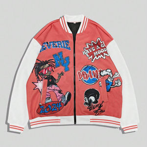 OEM ODM veste universitaire pour hommes design personnalisé bombardier en cuir de laine style uniforme d'université vêtements d'extérieur brodés fourniture en usine - Product Image 2