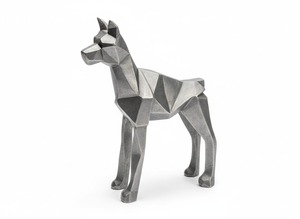Figuras de Lobo de Lujo en Oro y Plata, Escultura Moderna de Animales Metálicos, Decoración Navideña para el Hogar, Regalo y Escritorio de Oficina - Product Image 2