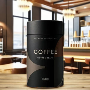 पैक कस्टम टिकाऊ कॉफी पैकेजिंग ट्यूब बायोडिग्रेडेबल 350 जी कॉफी बीन्स पेपर ट्यूब मैचचा चाय पेपर ट्यूब - Product Image 3