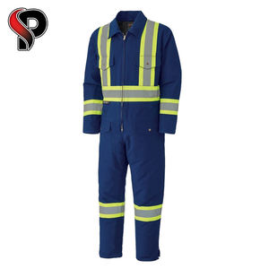 Ropa de trabajo de seguridad reflectante de alta visibilidad Unisex, mono, monos antillama, uniforme mecánico general, ropa de trabajo roja - Product Image 4