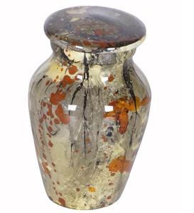 Handmade Brass Cremation Urn with Custom <b>Engraving</b> Modern Design Eco-Friendly Vibrant Colors for Ashes Storage - Product Image 3