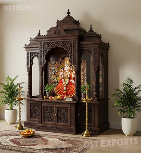 Grand Temple en Bois Sculpté à la Main pour la Maison Vente Chaude Personnalisé Grande Taille Bois de Teck Sculpture de Paon Pooja Mandirs Vente en Australie - Product Image 6