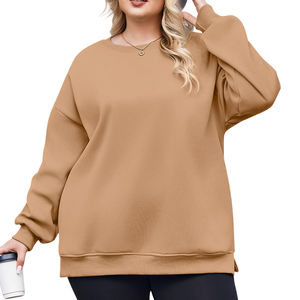2025 gros sweat décontracté Streetwear goutte épaule chiffres respirant écologique sweats à capuche tricoté sweat pour les femmes - Product Image 5