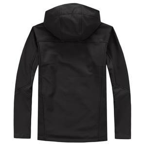 2024 hommes Logo personnalisé coquille souple veste de sport d'hiver de haute qualité coupe-vent séchage rapide avec col montant Style High Street - Product Image 5