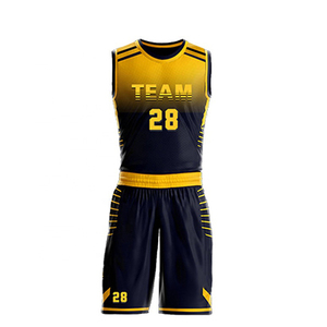 Ensemble de shorts et maillot de basket-ball personnalisés de haute qualité, respirant, séchage rapide, 100% polyester, uniformes personnalisés avec nom numérique - Product Image 6