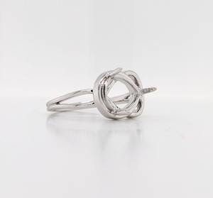High Quality 925 Sterling Silver East West Semi Mount Prong <b>Ring</b> Wide Band <b>Celtic</b> Keepsake Jewelry Findings Components - Product Image 3