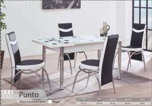 Table de cuisine avec 6 chaises ensemble design turc meilleure qualité produit en gros prix abordable style turc - Product Image 4